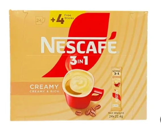 نسكافيه 3 في 1 كريمي 22.4غم * 20 + 4