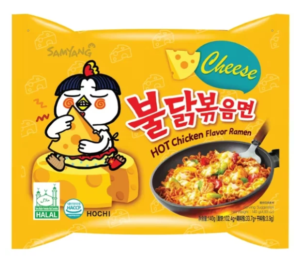 ساميانج نودلز جبنة حارة 140 غم * 5