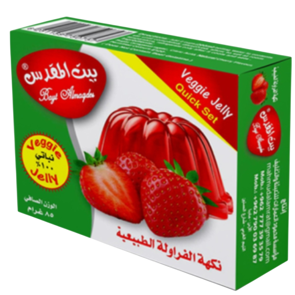 بيت المقدس جيلي نباتي فراولة 85 غم