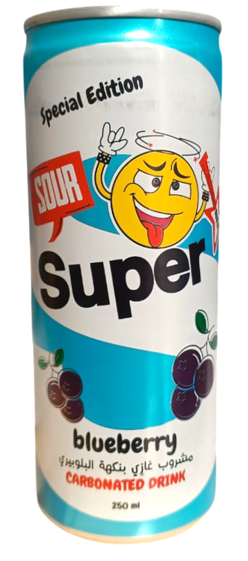 سوبر غازي بلوبيري ساور 250 مل