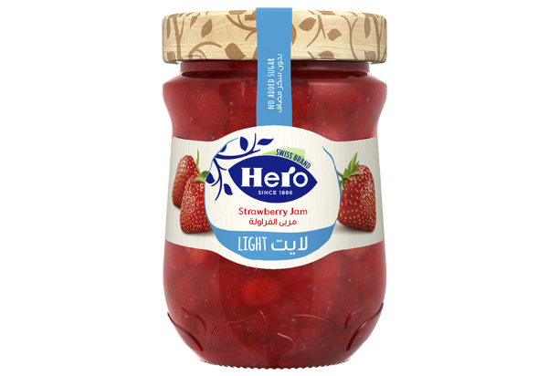 هيرو مربى الفراولة لايت 350 غم