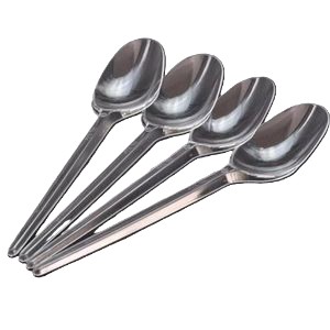 ار زي معالق شاي بلاستك شفاف 50بالحبة