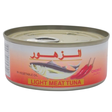تونا الزهور بالزيت النباتي حار 160غرام 