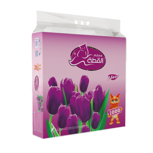 القطة محارم سحب لافندر 200منديل 