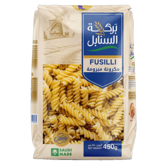 بركة السنابل معكرونة مبرومة 450غم 