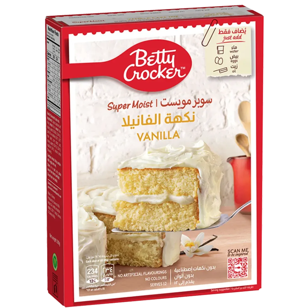 بيتي كروكر خليط كيك بنكهة الفانيلا 360 غم